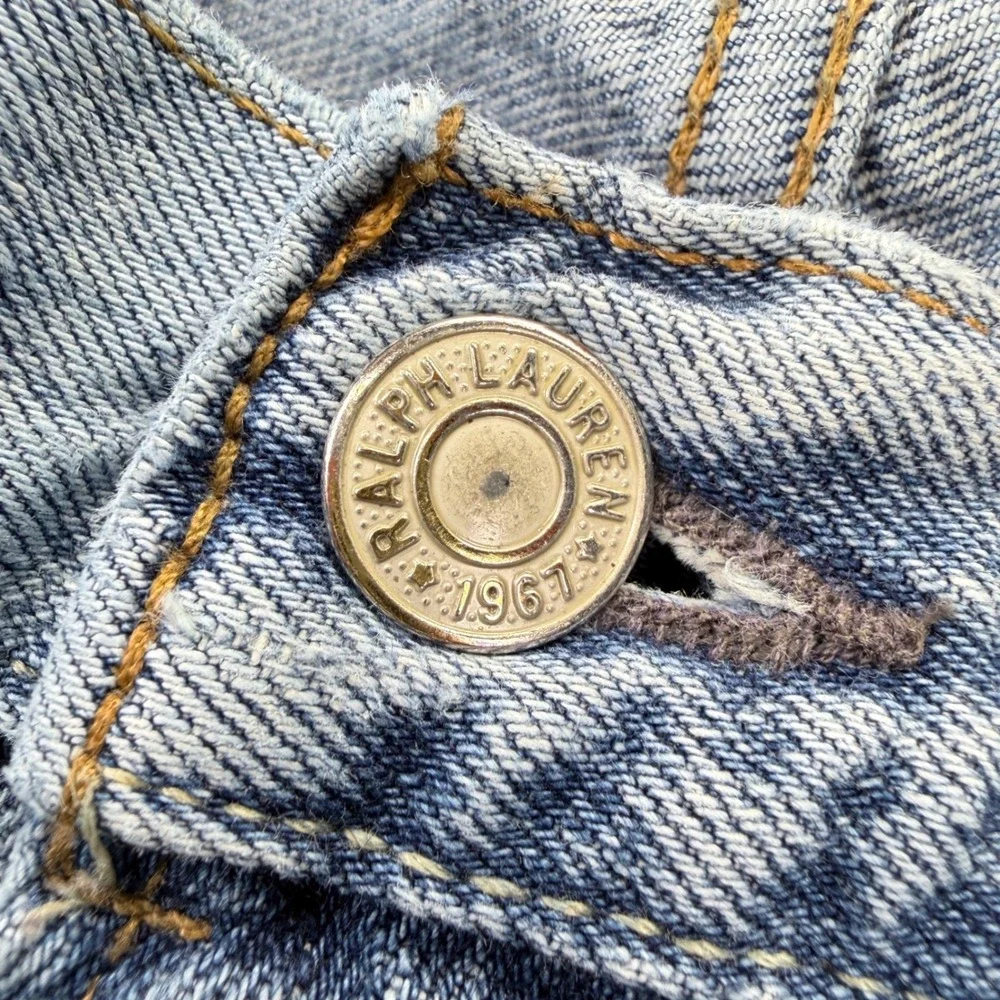 VTG Y2K Polo Ralph Lauren Classic Fit 34x30 Light Wash Denim Men's Jeans Cotton